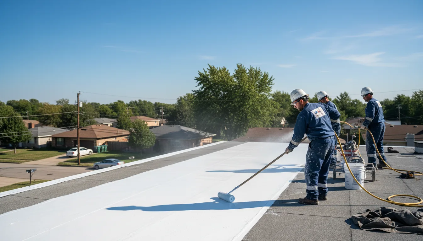 Commercial roof coating in Woolford, MD near me